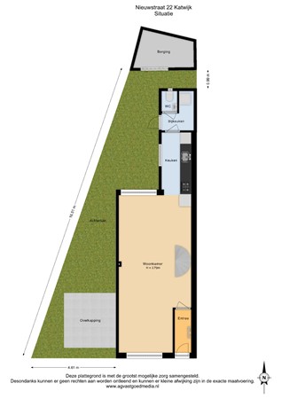 Floorplan - Nieuwstraat 22, 2223 BR Katwijk aan Zee